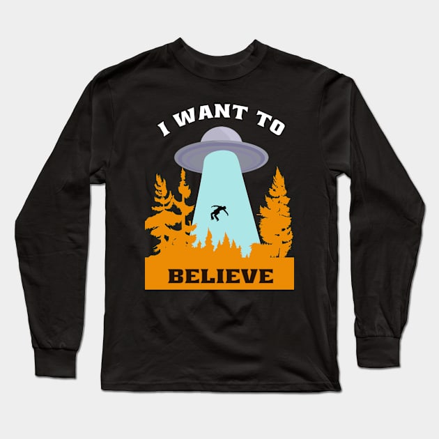 i want to believe Long Sleeve T-Shirt by semsim